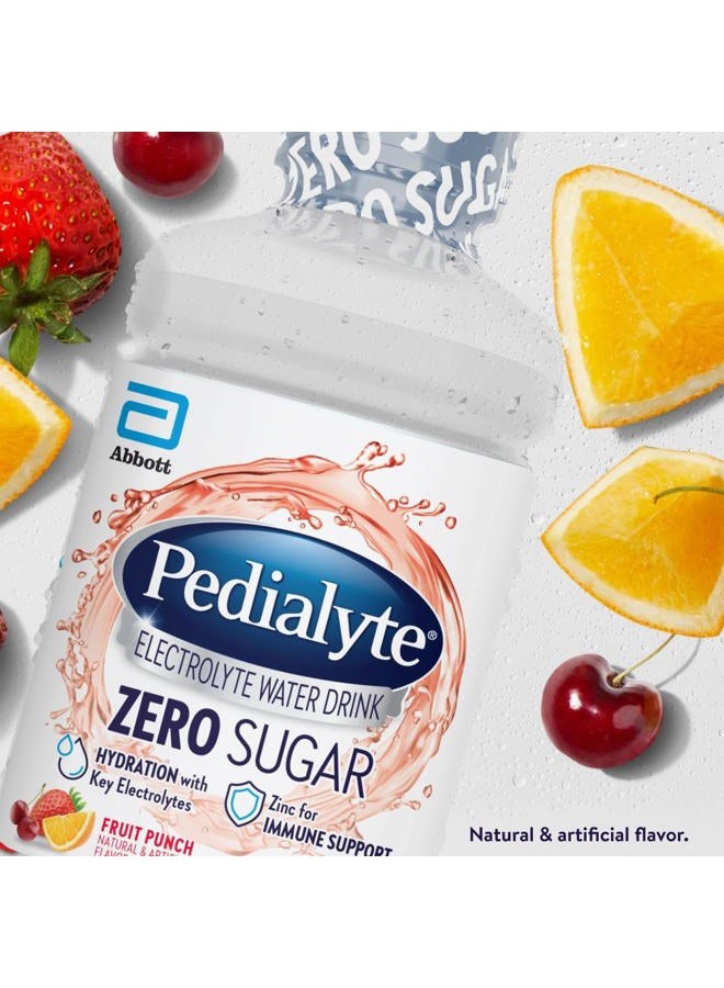 Pedialyte ماء إلكتروليتي مع صفر سكر | ترطيب مع إلكتروليتات أساسية | ترطيب رائع منخفض السعرات الحرارية | نكهة فواكه، 1 لتر، عبوة من 4 - Image 2